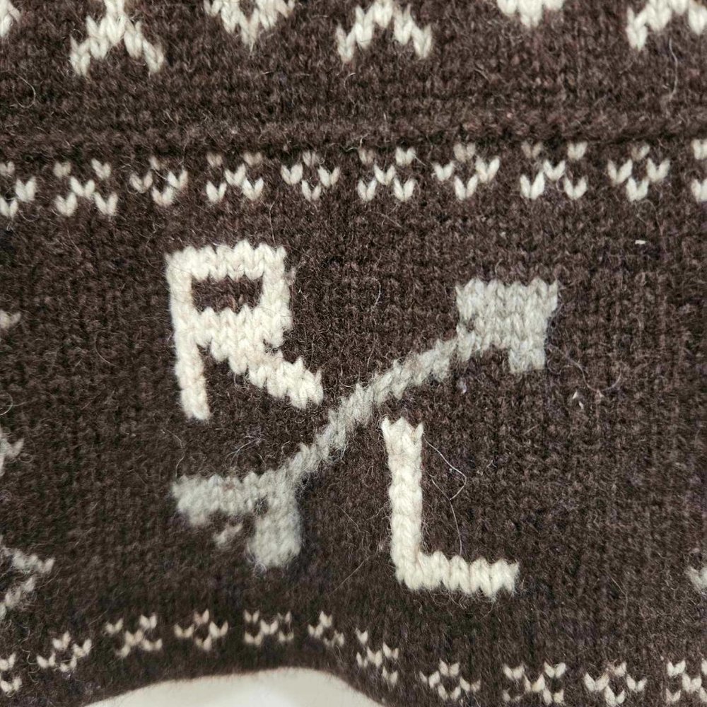 Ralph Lauren Brown Zip Up Knit - Picture 3 of 3